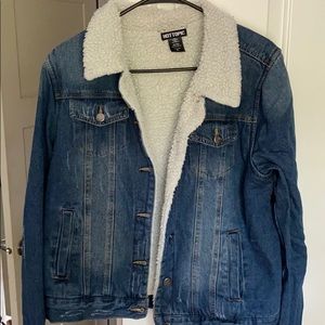 Sherpa Jean Jacket